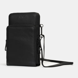 Black Leather Sling Bag