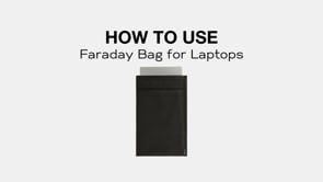 how to use Faraday laptop bag