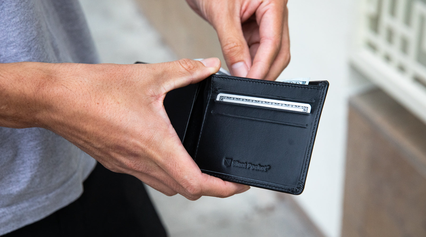 Card Shield - RFID Mini Wallet Black – Ed's Fine Imports
