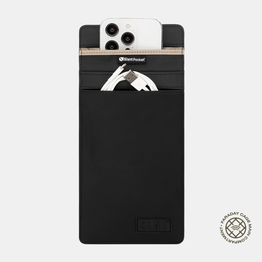 Faraday Phone Bag Medium Black Weatherproof Nylon SLNT®