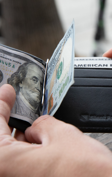 RFID Blocking Money Clip Wallet 