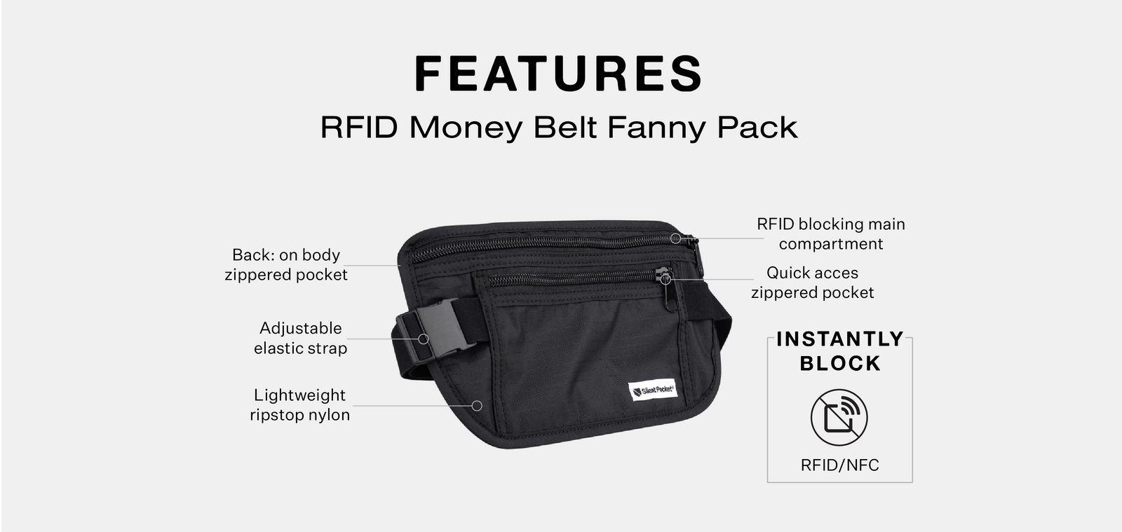 Tumi shop money belt