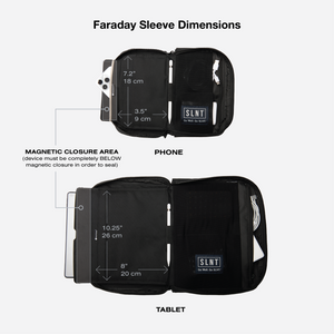 Size Guide For Faraday organizer