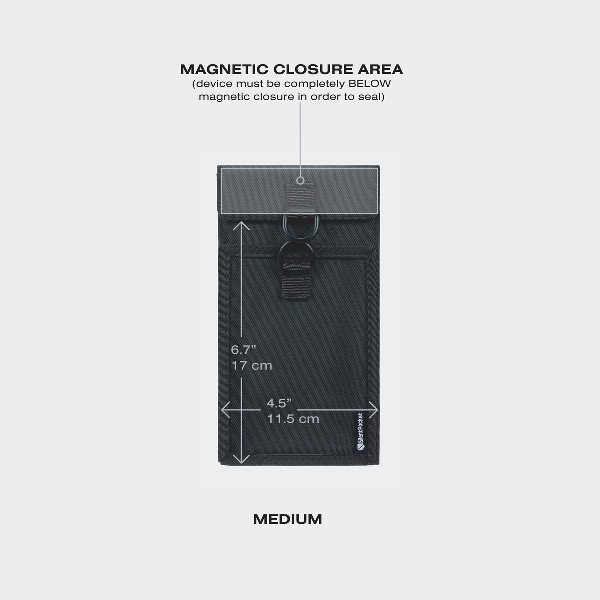 locking faraday bag sizes