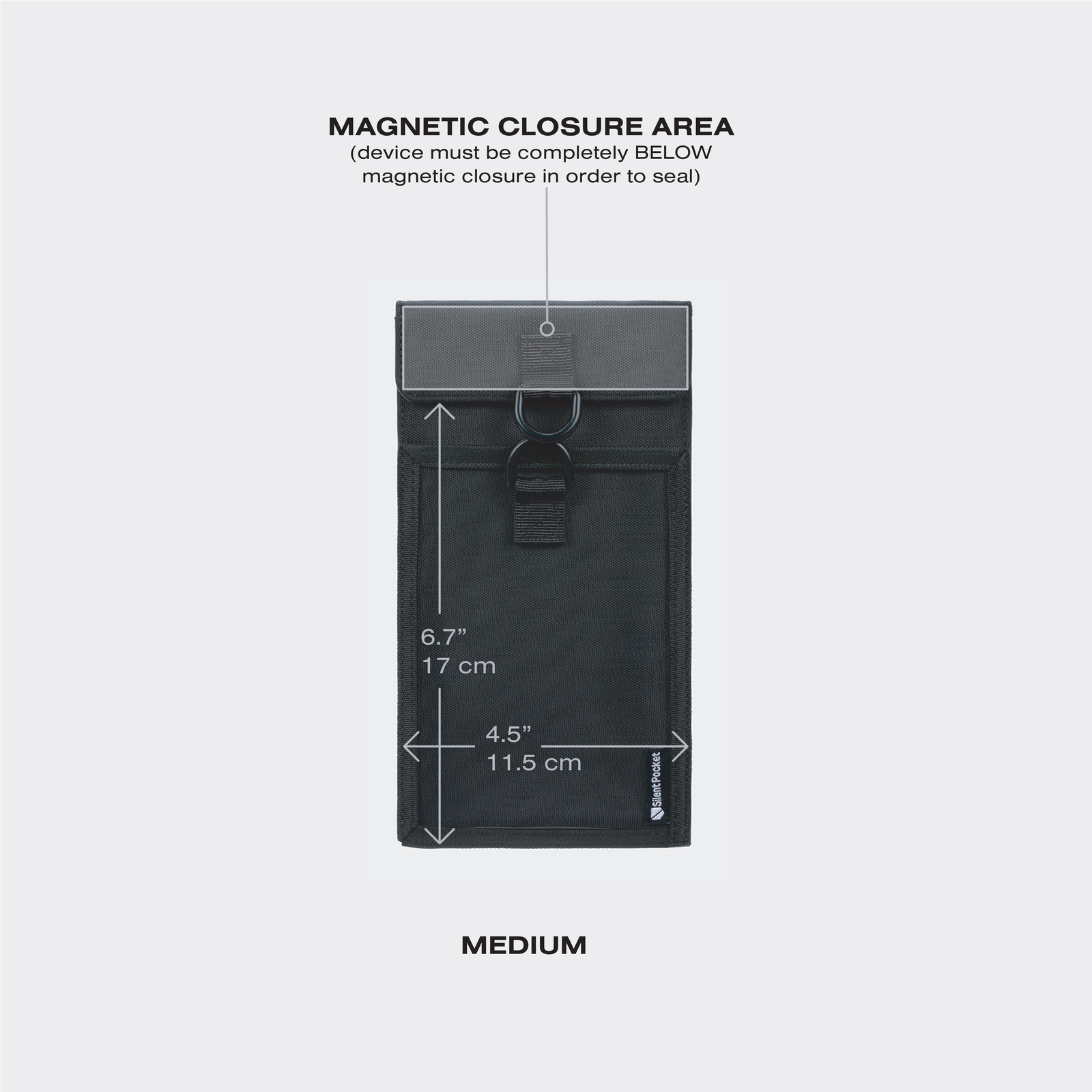 locking faraday bag sizes