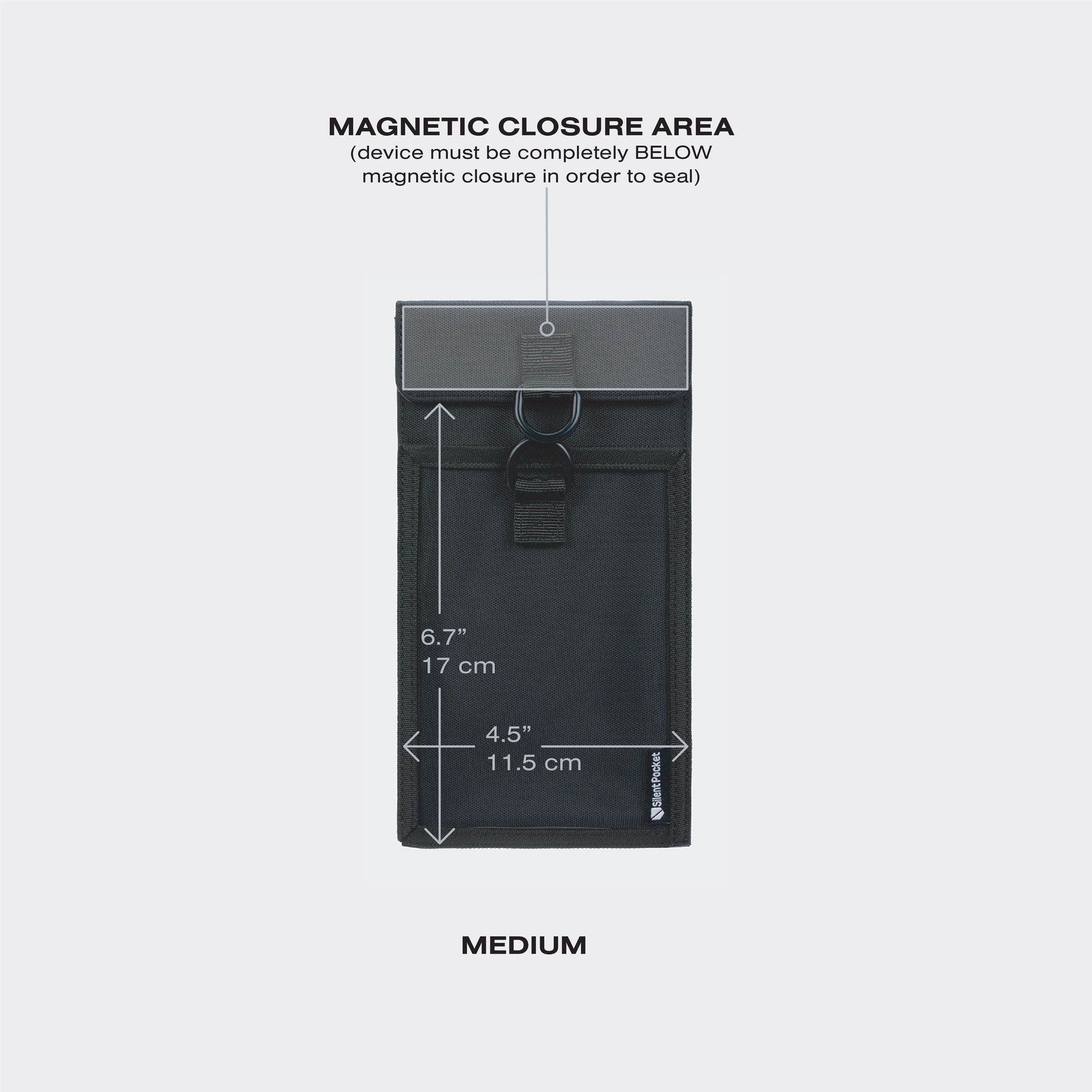 locking faraday bag sizes