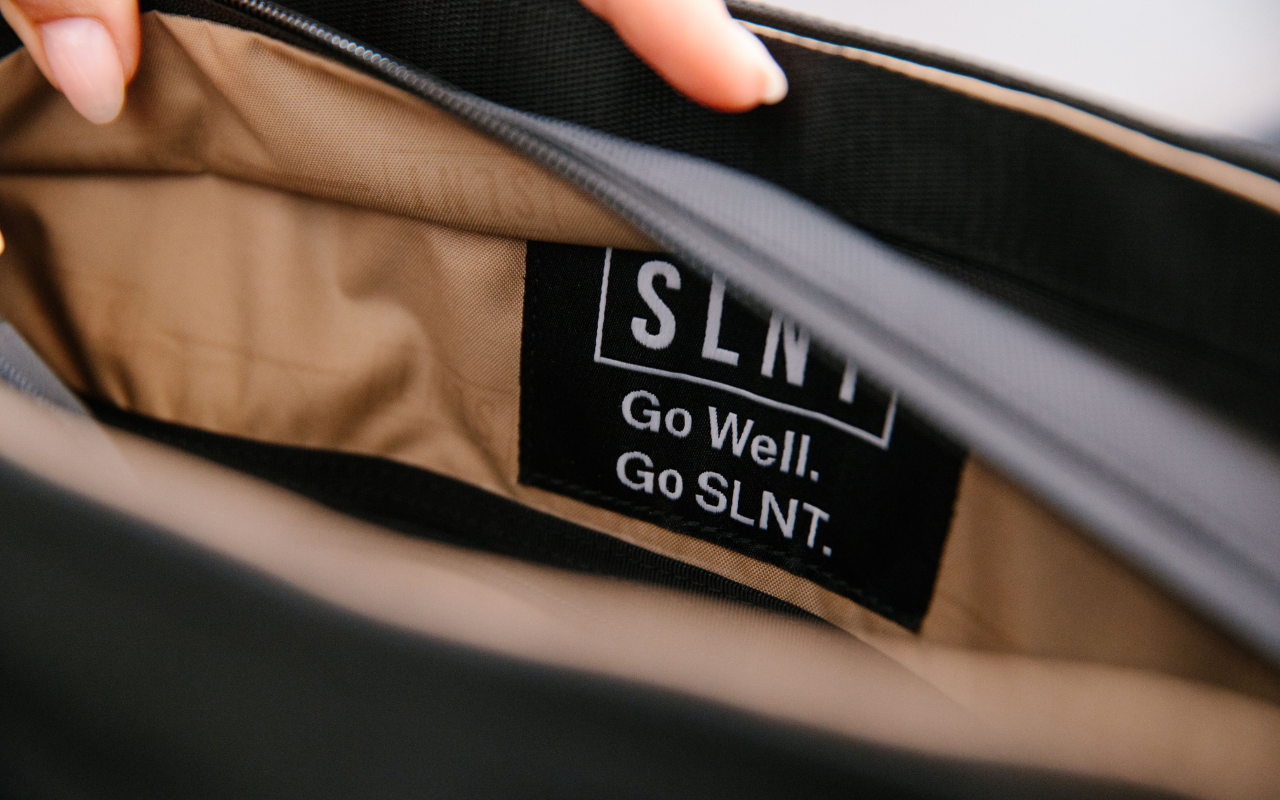 Inside of SLNT Faraday Backpack 