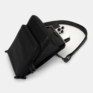 Black Leather Signal blocking bag 