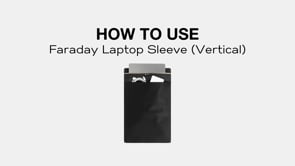 how to use Faraday laptop sleeve