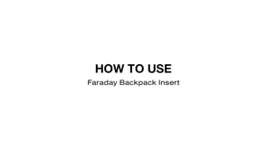 how to use backpack insert