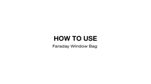 how to use Faraday bag with battery