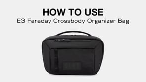 E3 Faraday Crossbody Organizer Bag