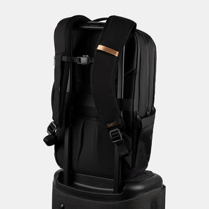 black backpack with Faraday cage
