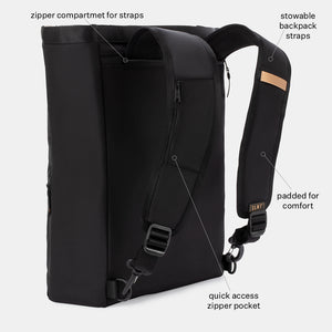 tote converts to backpack